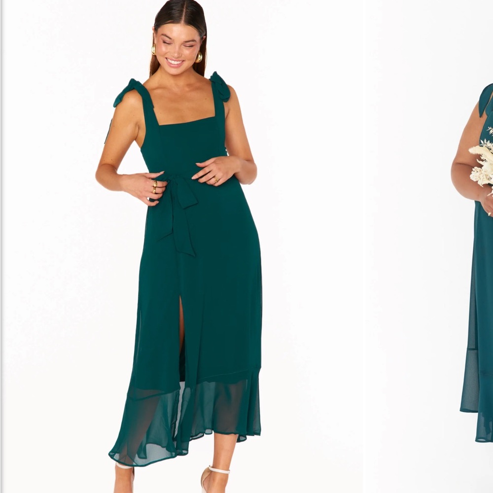 Show Me Your MuMu emerald Midi Dress